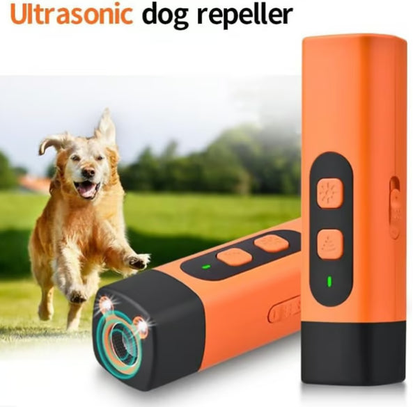 Ultrasonic Dog Bark Stopper with LED Flashlight